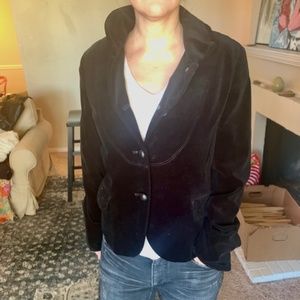 J Crew Black Cropped Tuxedo Jacket